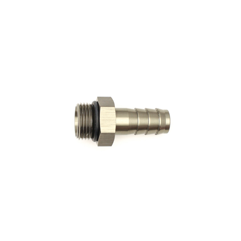 DeatschWerks 8AN ORB Male To 1/2in. Male Triple Barb Fitting (Incl. O-Ring) - Image 2