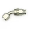 DeatschWerks 8AN Female Swivel 45-Degree Hose End PTFE (Incl. 1 Olive Insert)