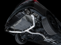 AWE Tuning 22+ Honda Civic Si/Acura Integra Track Edition Catback Exhaust - Dual Diamond Black Tips - Image 3