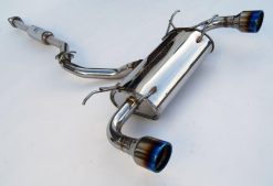Alternative view of Invidia Subaru BRZ / Scion FRS Q300 w/ Rolled Titanium Tips Cat- Back Exhaust (Blue Edge)