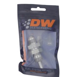 Alternative view of DeatschWerks 8AN Male Flare to Straight 5/16in Single Hose Barb - Anodized DW Titanium