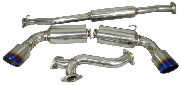 Injen 13-20 Subaru BRZ/Toyota 86 2.0L 4cyl SS CB Exhaust w/ Dual Injen Embossed Muffler - Image 3