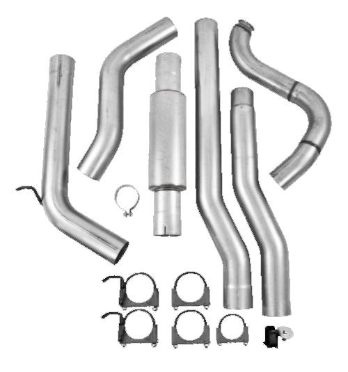 MBRP 88-93 Dodge 2500/3500 Cummins 5.9L 4WD ONLY Turbo Back Single Side Exit P Series Exhaust - Image 4