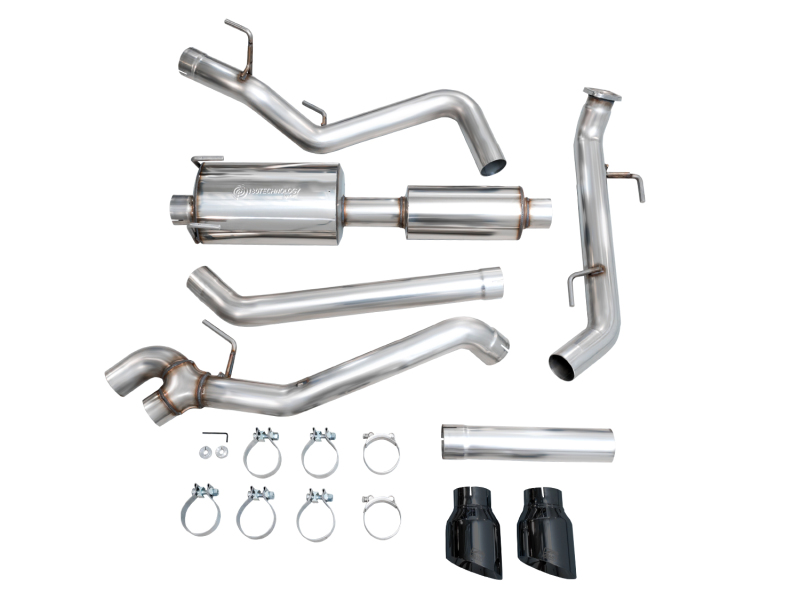 AWE Exhaust for 4th Gen Toyota Tacoma Dual Diamond Black Tips - Image 12