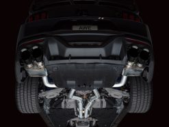 AWE 2024 Ford Mustang Dark Horse S650 RWD SwitchPath Catback Exhaust w/ Quad Diamond Black Tips - Image 15