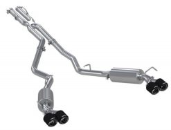 Alternative view of MBRP 20-21 Ford Explorer ST 3.0L Ecoboost SS 2.5in Dual Rear Exit w/ Carbon Fiber Quad Tips - T304
