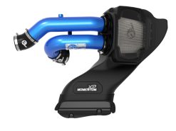 aFe 21-22 Ford F-150 Raptor V6-3.5L(tt) Momentum XP Cold Air Intake System Blue w/ Pro Dry S Filter - Image 5