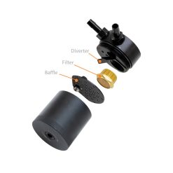Mishimoto 15-16 Ford F-150 EcoBoost 3.5L Baffled Oil Catch Can Kit - Black - Image 6