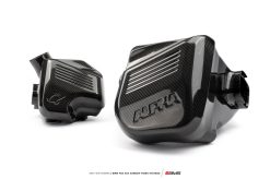 Alternative view of AMS Performance 15-18 BMW M3 / 15-20 BMW M4 w/ S55 3.0L Turbo Engine Carbon Fiber Intake