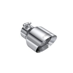 MBRP Universal T304 Stainless Steel Tip  3on ID / 5in OD Out / 8in Length Angle Cut Dual Wall - Image 2