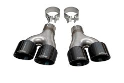 Corsa 11-21 Jeep Grand Cherokee Twin 2.5in Inlet / 4in Outlet Black PVD Pro-Series Tip Kit - Image 2