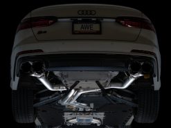 AWE Tuning 19-23 Audi C8 S6/S7 2.9T V6 AWD Track Edition Exhaust - Diamond Black Tips - Image 14