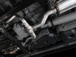 AWE 0FG Exhaust for 3rd Gen Toyota Tundra - Dual Diamond Black Tips - Image 15