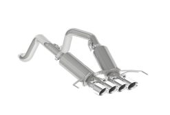 MBRP 14-19 Chevy Corvette V8 6.2L 3in T304 Dual Cat Back w/ 4in Quad Dual Wall Tips - Image 3