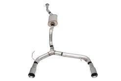 Corsa 21-22 Ford Bronco 2.3L 4-Door 2.75in Cat-Back Dual Rear Exhaust w/4in Straight-Cut Polish Tips - Image 2