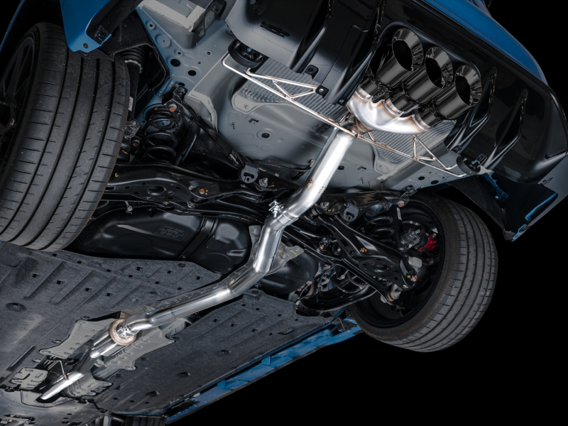 AWE Tuning 2023 Honda Civic Type R FL5 Track Edition Exhaust w/ Triple Diamond Black Tips - Image 11