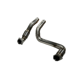 Alternative view of Kooks 2023+ Cadillac Escalade V 3in GREEN Catted Conn. Pipes (Req. Kooks Headers)