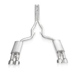 Alternative view of Stainless Works 2020 Ford GT500 Legend Catback H-Pipe Exhaust Factory Connect - Polished Tips