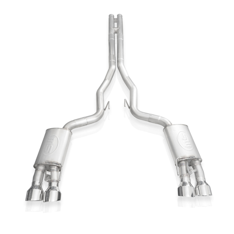 Stainless Works 2020 Ford GT500 Legend Catback H-Pipe Exhaust Factory Connect - Polished Tips - Image 2