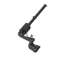 MBRP 09-14 Ford F150 Pre-Axle 4.5in OD Tips Dual Outlet 3in Black Coated Cat Back Exhaust - Image 3