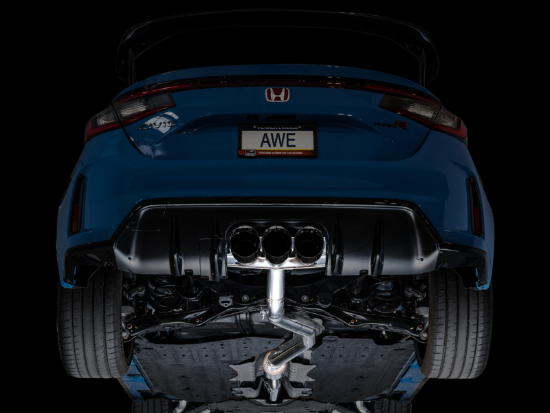 AWE Tuning 2023 Honda Civic Type R FL5 Track Edition Exhaust w/ Triple Diamond Black Tips - Image 2