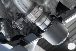 Alternative view of MBRP 2020+ Toyota Supra 3.0L 3in Catback Dual Rear Carbon Fiber Tips - T304