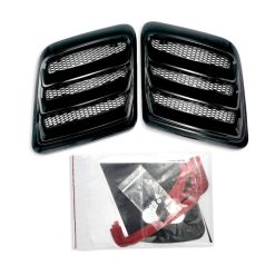 Roush 2018-2023 Mustang Hood Heat Extractors - Gloss Black - Image 3