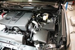 Alternative view of Corsa 2022-2024 Toyota Tundra 4WD 3.4L V6 Aluminum Oil Catch Can w/ Bracket