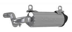 Alternative view of MBRP 15-Up Can-Am OUtlander 450/500/570 US Market Only 5in Performance Series T304 Slip-on Exhaust