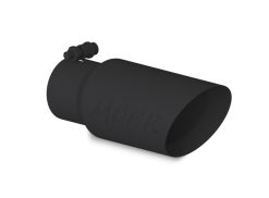 MBRP Universal Tip 4in OD 3in Inlet 10in Length Dual Wall Angled End Black - Image 3