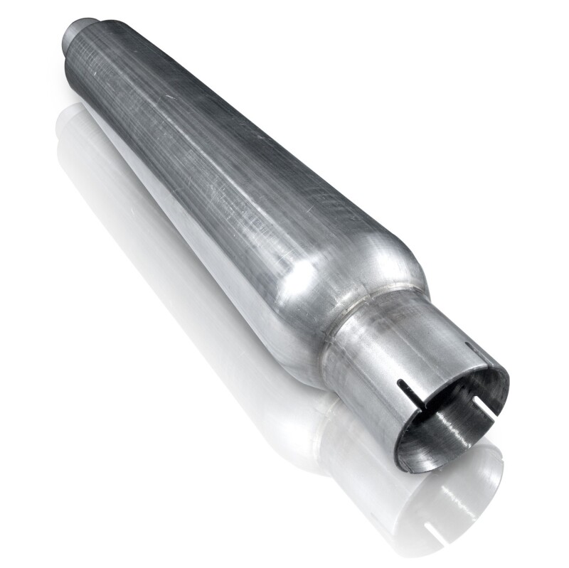 Stainless Works 2.5in SMOOTH TUBE MUFFLER (MILL FINISH) - Image 2