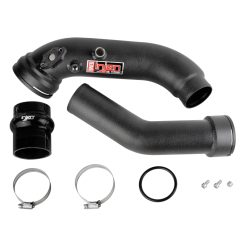 16-20 BMW L6-3.0L/ Turbo/ Twin Turbo/L4-2.0L/ L6-2.5L Wrinkle Black Turbo SES Intercooler Pipes - Image 5