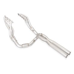 Stainless Works 2019+ Chevrolet Silverado 5.3/6.2 Catted Headers 1-7/8in Primaries 3in Leads X-Pipe - Image 4