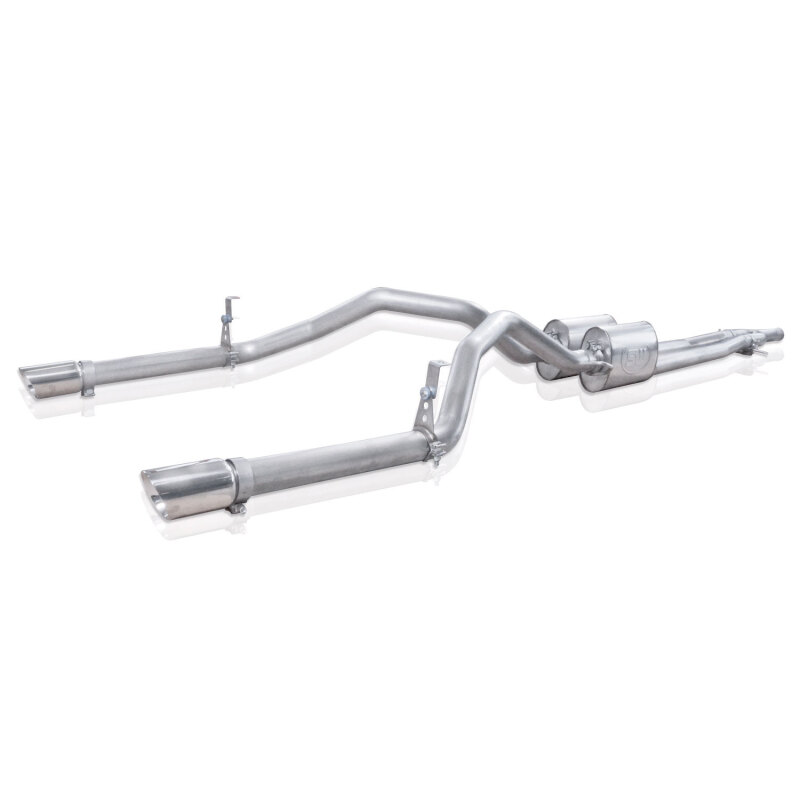 Stainless Works Chevy Silverado/GMC Sierra 2007-16 5.3L/6.2L Exhaust Y-Pipe Under Bumper Exit - Image 2