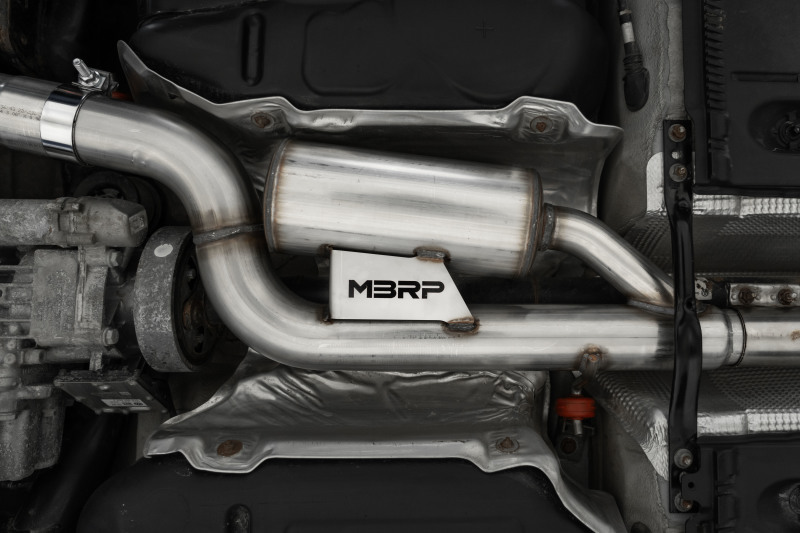 MBRP 17-19 VW Golf Sportwagen/Alltrack 1.8T T304SS 3in Cat-Back 2.5in Dual Split Rear w/ SS Tips - Image 4