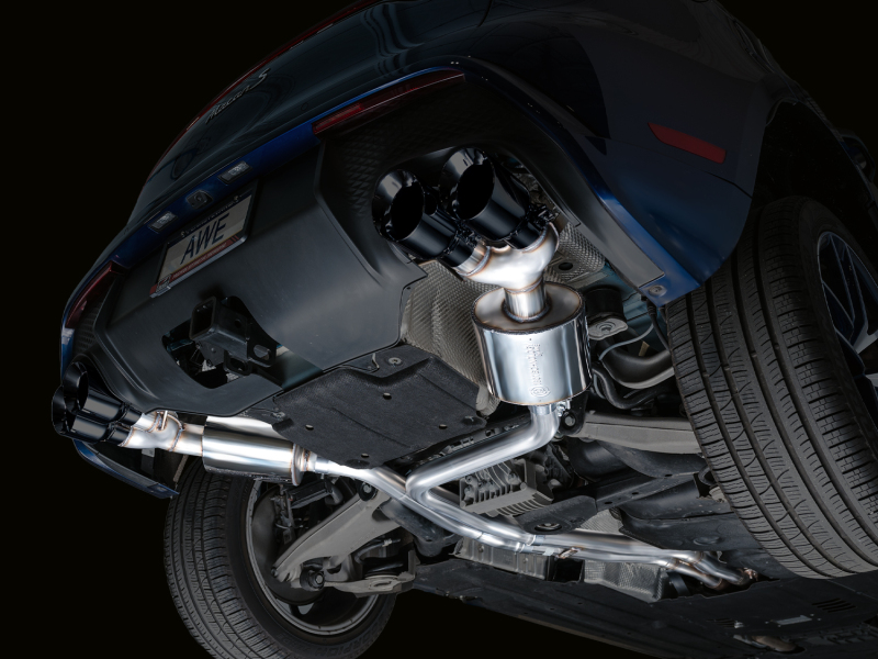 AWE Tuning 19-21 Porsche Macan 3.0T/2.9TT Touring Edition Catback Exhaust w/ Diamond Black Tips - Image 10