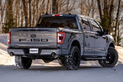 MBRP 22-23 Ford F150 T304 5in OD Black Tip Dual Rear Exit 3in Black Coated Cat Back Exhaust - Image 3