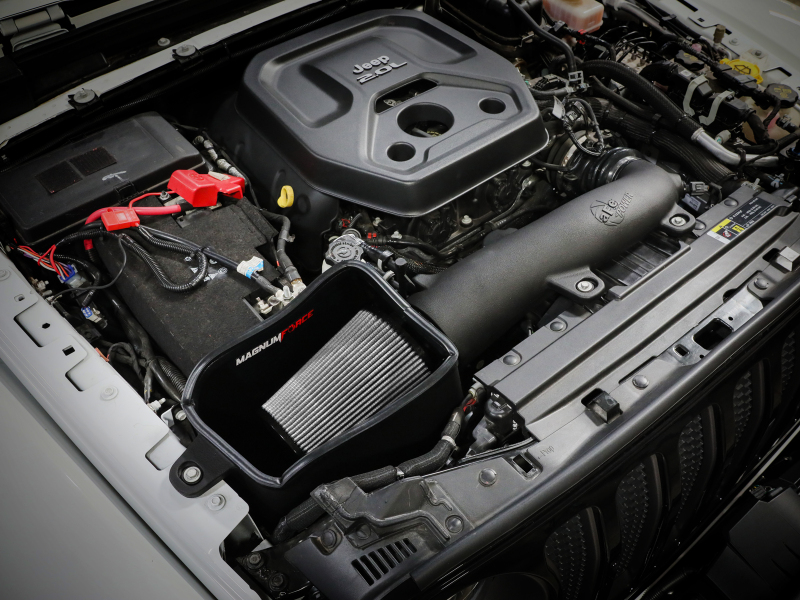 aFe Magnum FORCE Intake Stage-2 Pro Dry S Filter 18-23 Jeep Wrangler (JL) L4-2.0L (t) - Image 9