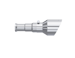 Alternative view of MBRP 19-24 Ram 1500 Classic 5.7L Hemi 5in OD Dual Wall Angle Cut T304 SS CB Exhaust Tips - Pair