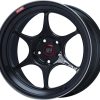 Enkei PF06 18x11in 5x114.3 BP 15mm Offset 75mm Bore Black Machined Wheel