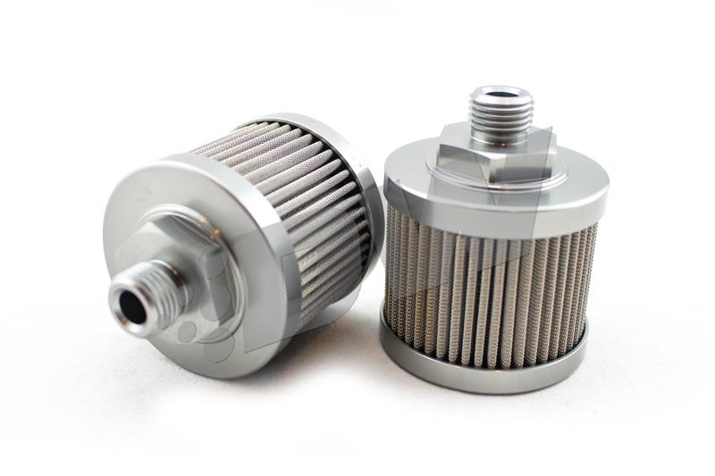 DeatschWerks Stainless Steel 6AN 100 Micron Universal Fuel Pump Pre-Filter - Image 2