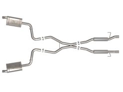 Alternative view of aFe Vulcan Series 2.24in SS Cat-Back Exhaust 21-23 Jeep Grand Cherokee L V8 5.7L