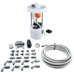 Alternative view of DeatschWerks 06-11 Honda Civic Si K20 DW400 Pump Module & Return Kit w/CPE Fuel Lines