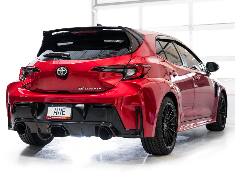 AWE Tuning 2023+ Toyota GR Corolla Touring Edition Exhaust - Diamond Black Tips - Image 9
