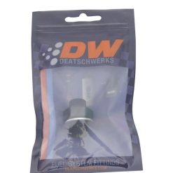 Alternative view of DeatschWerks 6AN ORB Male to M16 X 1.5 Metric Male (Incl O-Ring and Washer) - Anodized Matte Black