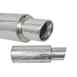 Injen 2 3/8 Universal Muffler w/Stainless Steel resonated rolled tip (Injen embossed logo) - Image 3