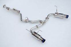 Invidia 2022+ Subaru WRX N1 Twin Outlet Single Layer Tip Cat-Back Exhaust - Image 4