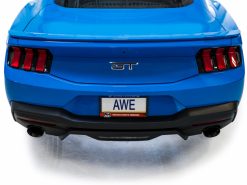 AWE 2024 Ford Mustang GT Fastback S650 RWD Track Edition Catback Exhaust w/ Dual Diamond Black Tips - Image 6