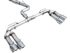 AWE 22-24 Audi 8Y S3 Track Edition Exhaust - Chrome Silver Tips - Image 7