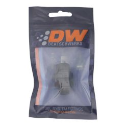 Alternative view of DeatschWerks 6AN ORB Male to 8AN ORB Male Swivel Adapter - Anodized Matte Black